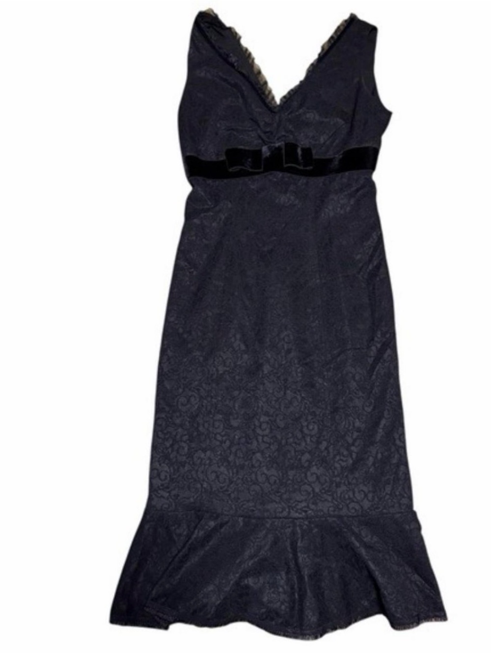 RARE Vintage 90s Betsey Johnson lace jacquard Mermaid dress